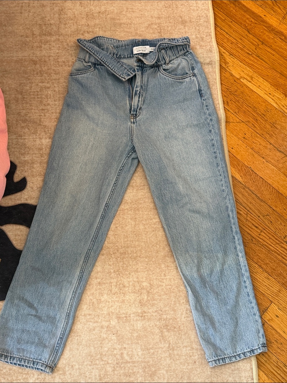 & Other Stories Light Blue High-Rise Paperbag Jeans